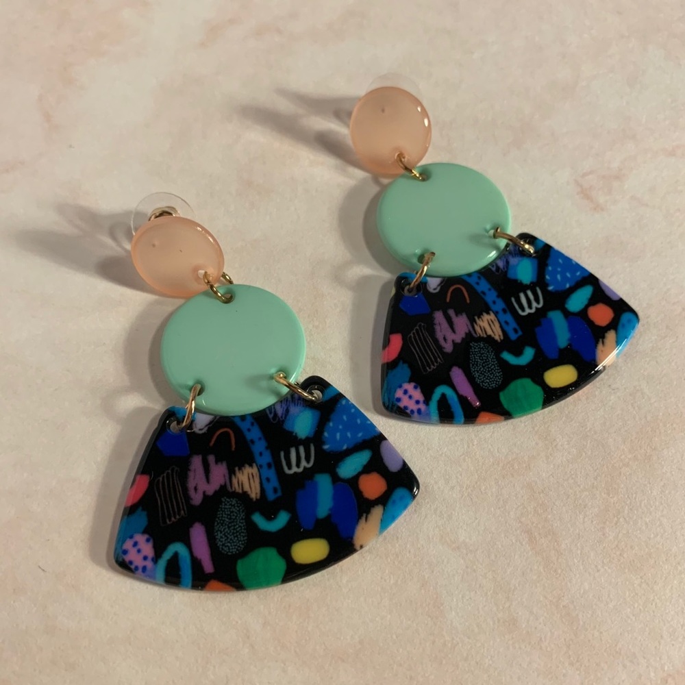 Vintage Inspired Geometric Earrings